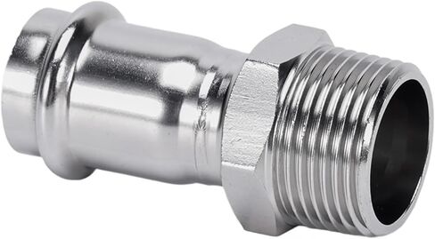 304 stainless steel compression outer thread direct thin wall compression pipe fittings outer thread straight through threaded water pipe joint 1 series(Inside diameter 50.8MM*G2) in Saudi Arabia