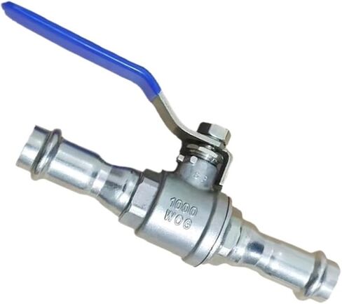 304 stainless steel single-side clamp two-piece ball valve 4-point clamp two-piece ball valve large flow(Inside diameter 40mm) in Saudi Arabia