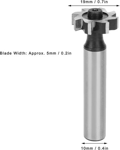 Woodruff Key Seat Cutter HSS Straight Shank Tslot Milling Cutter Tools 5x19x10mm in Saudi Arabia