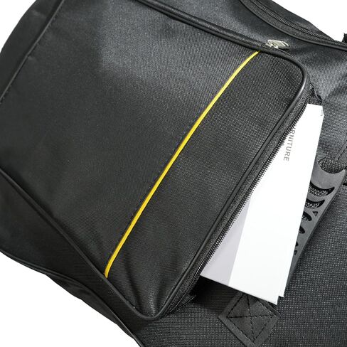 Moosiker 40 بوصة الغيتار الصوتية أزعج كيس مقاوم للماء الحشو الغيتار الناعم (6 مم الغيتار الأصفر السميك مربع مربع ، 40 بوصة أسود) in Kuwait