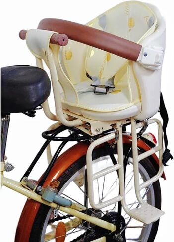 Rear Kid's Bike Seat,Rear Mounted Child Bike Seat Wraparound Attachment for Adult Bike with Armrest Harness and Pedals,Toddler Bike Seat for Child Ages 6 Months to 6 Years(Up to 110lb) in Saudi Arabia