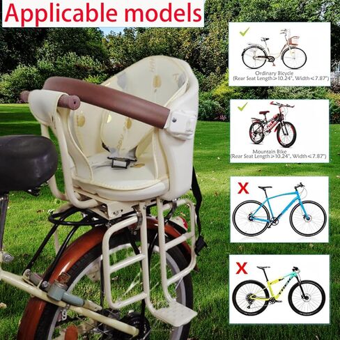 Rear Kid's Bike Seat,Rear Mounted Child Bike Seat Wraparound Attachment for Adult Bike with Armrest Harness and Pedals,Toddler Bike Seat for Child Ages 6 Months to 6 Years(Up to 110lb) in Saudi Arabia