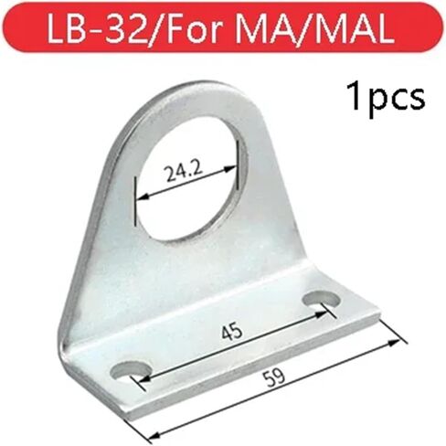 1PC Type LB16-20-25-32-40 Pneumatic LB Bracket MAL standard air cylinder mounting stand(MAL-LB16-1PCS) in Kuwait