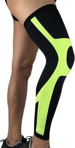 2Pcs Compression Long Leg Sleeves Knee Brace for Running Football Basketball, Calf Knee Pain Relief for Shin Splint Relief, Recovery, Running in Saudi Arabia