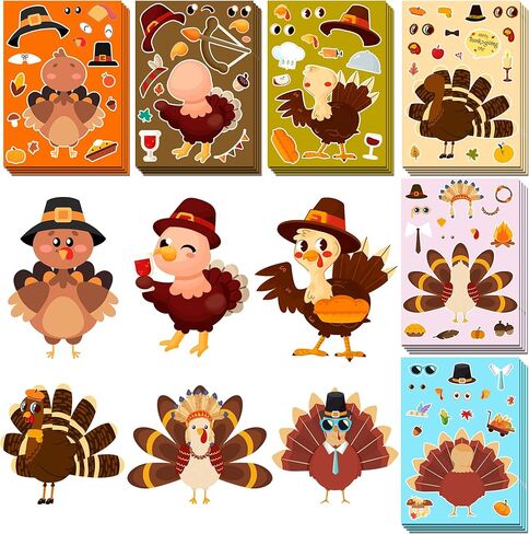 Halloween Party Favors - DIY Crafts Stickers for Kids - Kids Halloween Decorations Gifts Activities Party Supplies(24 Sheets) in Saudi Arabia
