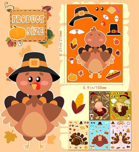 Halloween Party Favors - DIY Crafts Stickers for Kids - Kids Halloween Decorations Gifts Activities Party Supplies(24 Sheets) in Saudi Arabia