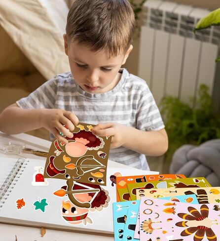 Halloween Party Favors - DIY Crafts Stickers for Kids - Kids Halloween Decorations Gifts Activities Party Supplies(24 Sheets) in Saudi Arabia