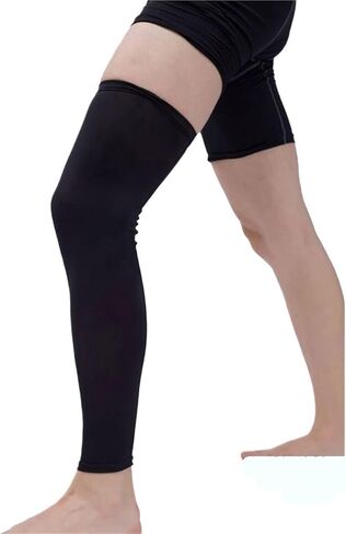 1 PC Full Leg Compression Sleeve, Support for Knee, Thigh, Calf, Running & Basketball, Single Leg Pads for Men Women for Shin Splint Relief, Recovery, Running in Saudi Arabia