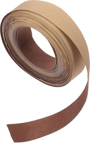 VILLCASE 1 Roll DIY Lampshade Strips, Lampshade Edging Self-Adhesive Strip - Matte Fabric Cloth Tape for Lamp Cover Borders - Easy Peel and Stick for Table & Floor Lamps Coffee Brown in Saudi Arabia