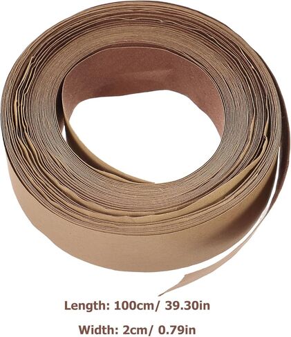 VILLCASE 1 Roll DIY Lampshade Strips, Lampshade Edging Self-Adhesive Strip - Matte Fabric Cloth Tape for Lamp Cover Borders - Easy Peel and Stick for Table & Floor Lamps Coffee Brown in Saudi Arabia