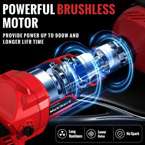 Cordless Buffer Polisher, 5 Inch Random Orbital Car Polisher Waxer, 6 Variable Speed 1000-5200 RPM, 21V 3.0Ah Batteries , 28Pcs Polishing Kit,for Car Polishing, Waxing, Boat Sanding, Scratch Removing in Saudi Arabia