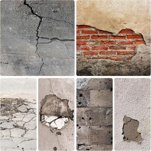 GOODTAKE Concrete Repair, Concrete Patch for Repairing Spalls and Cracks in Concrete's and Masonry, Cement Crack Filler & Floor Repair Cement - Interior/Exterior (Grey, 16 Ounce) in Kuwait