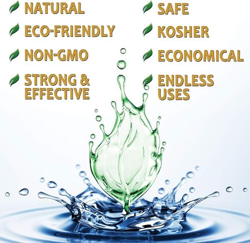 OrganicMatters Vinegar 30% Organic Industrial Cleaning Agent Concentrate, Pure Non-GMO Kosher All-Purpose Home & Garden Vinegar, Eco-Friendly (128 oz Gallon Refill) in Saudi Arabia