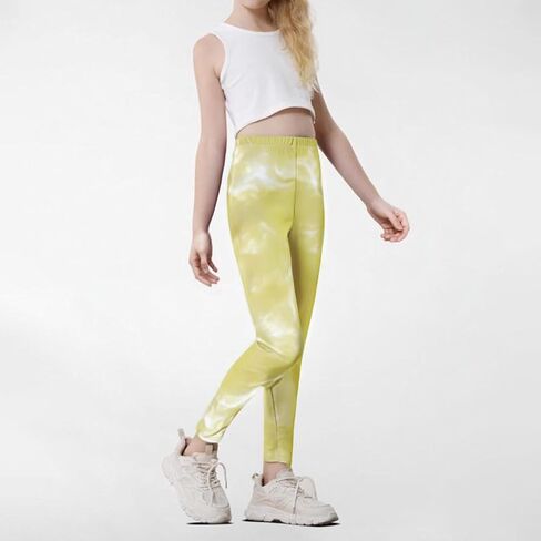 4 Pack Girls Printed Leggings Soft Yoga Pants Kids Tie-Dye Leggings in Saudi Arabia