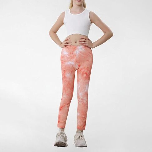 4 Pack Girls Printed Leggings Soft Yoga Pants Kids Tie-Dye Leggings in Saudi Arabia