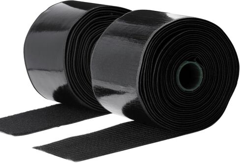 4 Inch x 20 Feet Black Hook and Loop Tape Heavy Duty, Keep Couch Cushions Carpet Rugs from Sliding, Ysibbon Adhesive Hook and Loop Strips for Home Wall Sofa Office in Kuwait