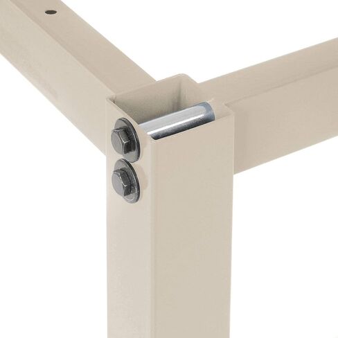 Global Industrial 60 "W × 30" D طاولة عمل قابلة للتعديل ، 1-5/8 "حافة مربعة بلاستيكية سميكة ، تان in Saudi Arabia