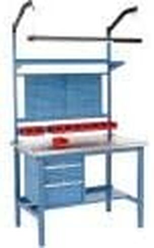 Global Industrial 48 "W X 30" D Workbench ، 1-1/2 "حافة مربعة سميكة من الفولاذ المقاوم للصدأ in Saudi Arabia