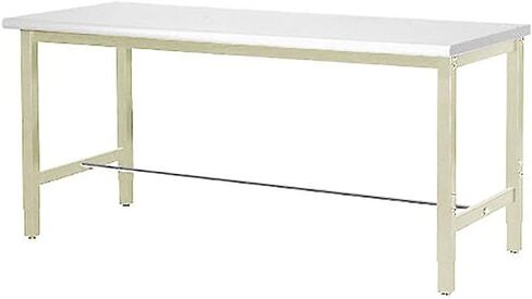 الصناعي العالمي 48 "W × 30" د طاولة عمل قابلة للتعديل ، 1-5/8 "حافة سلامة الصفائح البلاستيكية السميكة ، تان in Kuwait