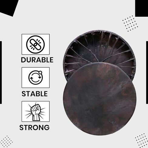 ARAW American Shamanic Drum Bison Hide Natural Hide (16 بوصة قطر × 3 بوصات عمق) in Kuwait