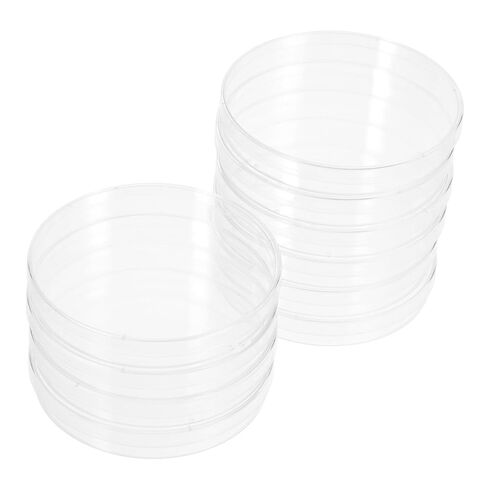 10pcs أطباق الثقافة الشفافة لاستخدام المختبر لوحات ثقافة الكيمياء للأدوات التجريبية لحضانة عينة آمنة in Kuwait