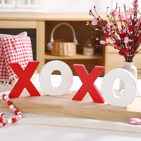 عيد الحب يوم الديكور وودن xoxo tabletop تسجيل التوقيع الكلاسيكي الأبيض عيد الحب ديكورات للمنزل الجرف الجرف رف موقد حفلات الزفاف لوازم حفلات الزفاف in Saudi Arabia