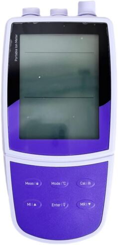 شاشة عداد أيون الأمونيا الدقيقة مع نطاق سائل المعايرة القياسي 0.01-17000PM -1999.9999.9MV 0-105 ° C/32-221 ° F دقة ± 1 ٪ F.S. ± 0.2mv ± 0.5 درجة مئوية/ ± 0.9 درجة فهرنهايت in Kuwait