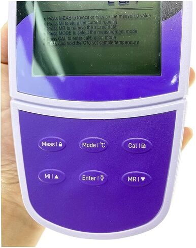 شاشة عداد أيون الأمونيا الدقيقة مع نطاق سائل المعايرة القياسي 0.01-17000PM -1999.9999.9MV 0-105 ° C/32-221 ° F دقة ± 1 ٪ F.S. ± 0.2mv ± 0.5 درجة مئوية/ ± 0.9 درجة فهرنهايت in Kuwait