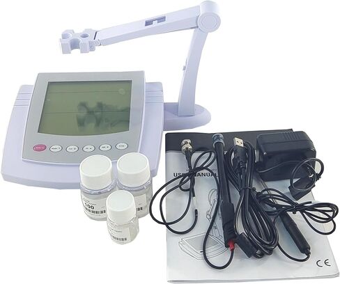 Benchtop Ammonia Ion Meter Lab NH3 Ion Meter مع نطاق سائل المعايرة 0.01 إلى 17000 جزء في المليون ، دقة MV 1999.9 MV ± 1 ٪ F.S. 2 إلى 5 نقاط معايرة in Kuwait