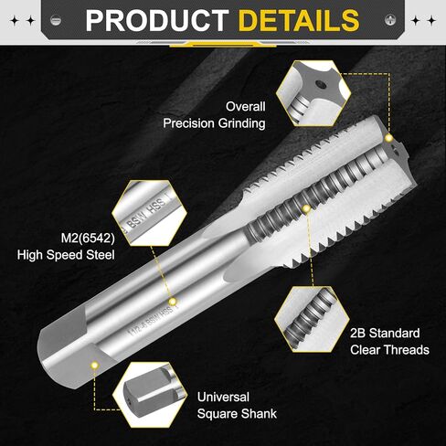 UXCELL HAND TAPER TAPP 1-1/2 "-6 BSW THERM TAPER TAPS TAPS STRALLE in Kuwait