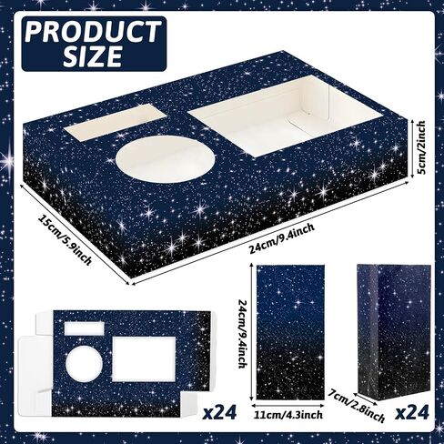 48Pcs Movie Night Supplies 24 Movie Night Snack Trays with 24 Popcorn Bags Theater Snack Boxes Cinema Theme Party Paper Food Trays Red and White Striped Food Boats for Family Kids Birthday Party in Saudi Arabia