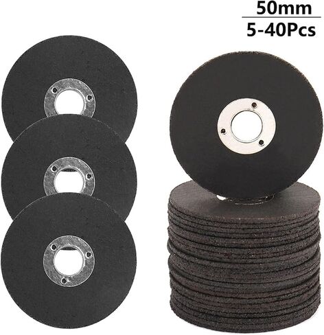 طحن عجلة زاوية مطحنة التلميع 5-40pcs 2inch راتنج الدائري راتنجات الدائرية شفرة Mi Ni القطع المعادن عجلة طاحونة من الفولاذ المقاوم للصدأ من الخشب المعدني (40 ٪) in Saudi Arabia