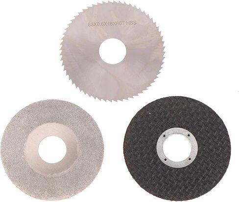 CAARLA Grinding Wheel Angle Grinder Polishing Mi ni Multifunctional Table Sawes Bladeing 2.5inch Diameter 63mm HSS Alloy Emery Resin Electric DIY Power Tools(B1) in Saudi Arabia
