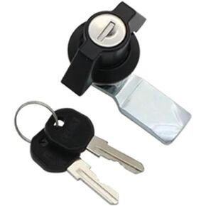 Zinc Alloy Cylindrical Tongue Lock Industrial Electrical Equipment Distribution Box Handle Cabinet Handle 1Pcs(Chrome no Lock) in Kuwait