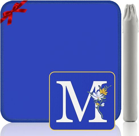 Mahjong Mat | الحد من الضوضاء المضادة للانزلاق النيوبرين ، التصميم البسيط والتطريز | 32.4x32.4 بوصة وردي | مثالي ل Mahjong ، ألعاب الطاولة وألعاب البلاط | هدية أنيقة (رسالة مخصصة) in Kuwait