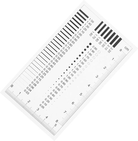 ABOOFAN High Precision Transparency Measurement Film Ruler for Flaw Detection Diameter and Line Width Defects Crack Gauge and Scratch Measuring Tool in Saudi Arabia