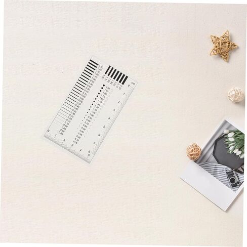 ABOOFAN High Precision Transparency Measurement Film Ruler for Flaw Detection Diameter and Line Width Defects Crack Gauge and Scratch Measuring Tool in Saudi Arabia