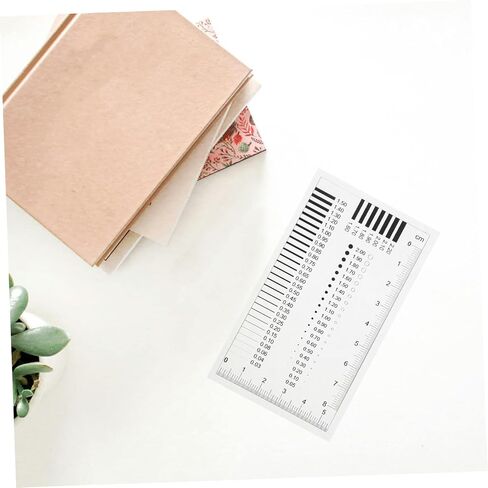 ABOOFAN High Precision Transparency Measurement Film Ruler for Flaw Detection Diameter and Line Width Defects Crack Gauge and Scratch Measuring Tool in Saudi Arabia