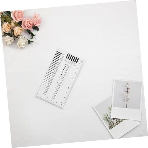 ABOOFAN High Precision Transparency Measurement Film Ruler for Flaw Detection Diameter and Line Width Defects Crack Gauge and Scratch Measuring Tool in Saudi Arabia