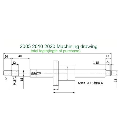 Linear Motion Ball Screw Machine Parts Ball Screw Kit 2pcs SBR20 Linear Guide+4pcs SBR20UU Slider Block+1 Set Ball Screw SFU2005 with Handhweel(900mm) in Kuwait