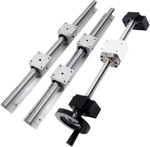 Motion Linear Ball Screw Machine Ball Screw Kit 2PCS SBR16 دليل خطي+ 4pcs SBR16UU كتلة SLIDER+ 1 SET BALL SFU1604 مع HANEHWEEL (650 مم) in Saudi Arabia