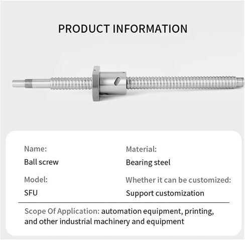 Double nut Ball Screw Control Machine C7 Ball Screw with Nut SFU2510 Screw Processing Machine Tool Accessories(150mm) in Saudi Arabia