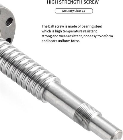Double nut Ball Screw Control Machine C7 Ball Screw with Nut SFU2510 Screw Processing Machine Tool Accessories(150mm) in Saudi Arabia