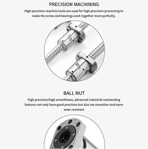 Double nut Ball Screw Control Machine C7 Ball Screw with Nut SFU2510 Screw Processing Machine Tool Accessories(150mm) in Saudi Arabia