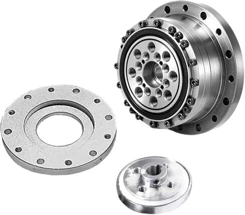 Harmonic Reducer Cup Type Drive Gear Reducer Mechanical Arm Reducer for Nema17 Nema23 Nema34 Stepper Motor 40 60 80 130mm Servo(HCS40 for 100mmServo,80 to 1) in Kuwait