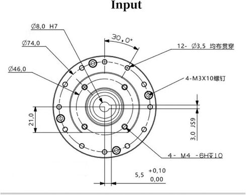 Harmonic Reducer FA17-50 Reducer Servo Motor Planetary Reducer 6 Robotic Arm Joint Can Be Used with 40 Servo Motors(FA17-50) in Kuwait