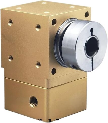 Speed Reducer AT60 Right Angle Reducer Commutator Planetary Gearbox Nema 23 Stepping Stepper Or 400w Servo Ratio 1:1 2:1 3:1 5:1 Planetary Gearbox(6.35mm Input Step,AT60-C2 Ratio 2) in Saudi Arabia