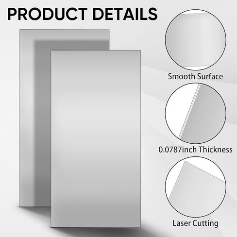 2 PCS 18 Gauge Metal Plate 24 "× 16" أوراق فولاذية 0.05 بوصة (1.2 مم) سمك الصلب الفولاذ المدلف in Kuwait