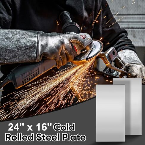 2 PCS 18 Gauge Metal Plate 24 "× 16" أوراق فولاذية 0.05 بوصة (1.2 مم) سمك الصلب الفولاذ المدلف in Kuwait