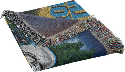 NFL Carolina Panthers Home Field Advantage Woven Tapestry Wall Hanging, 48 x 60 Inches, Officially Licensed, Decorative Fringes in Kuwait